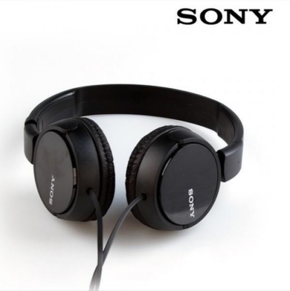 New! SONY Wired On-Ear Headphones ZX Series Black School Kids MDRZX110 3.5mm NIB - Picture 4 of 11
